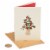 Papyrus Christmas Card (Christmas Tree with Pom Poms) Perspective: front