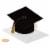 Papyrus #54 Graduation Card (Graduation Cap) Perspective: front