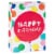 American Greetings Medium Gift Bag - Happy Birthday Balloon (#6) Perspective: front
