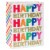 American Greetings Large Gift Bag - Happy Birthday Lettering (#3) Perspective: front