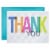 American Greetings #15 Blank Thank You Cards (Colorful) Perspective: front