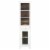 Tall Narrow Cabinet Shelves Cabinet Drawer  Distressed Fully Assembled Open Display Cupboard Perspective: front