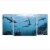 New View Underwater Scene Stretched Canvas Art Set Perspective: front