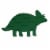 New View Green Dino Shaped Letter Board Wall Haning Perspective: front