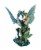 Mermaid Sitting with Blue Sea Dragon Statue Perspective: front