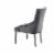 Jameson Velvet Upholstered Dining Chairs in Gray (Set of 2) Perspective: front