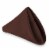 12-Pack 20 Large Polyester Cloth Table Napkins - Brown Perspective: front