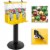 Yellow Triple Bulk Candy Vending Machine Coin Mechanisms Three-Head Dispenser Perspective: front