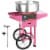 Electric Cotton Candy Maker With Cart Commercial Festival Sugar Floss Machine Perspective: front