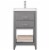 Design Element Group Cara 20  Single Sink Vanity in Gray Perspective: front