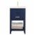 Design Element Group Cara 20  Single Sink Vanity in Blue Perspective: front