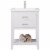 Design Element Group Cara 24  Single Sink Vanity in White Perspective: front