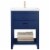 Design Element Group Cara 24  Single Sink Vanity in Blue Perspective: front