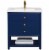 Design Element Group Logan 30  Single Sink Vanity in Blue Perspective: front