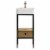 Design Element Group Cassidy 16  Single Sink Vanity in Natural Perspective: front