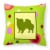 Carolines Treasures  CK1098PW1414 Chihuahua Fabric Decorative Pillow Perspective: front
