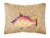 Carolines Treasures  8803PW1216 Hog Snapper Canvas Fabric Decorative Pillow Perspective: front