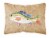 Carolines Treasures  8816PW1216 Rainbow Trout Canvas Fabric Decorative Pillow Perspective: front