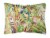 Carolines Treasures  JMK1010PW1216 Three Blue Parrots Canvas Fabric Decorative P Perspective: front