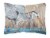 Carolines Treasures  JMK1013PW1216 Blue Heron in the reeds Canvas Fabric Decorat Perspective: front