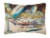 Carolines Treasures  JMK1099PW1216 Big Crab Claw Blue Crab Canvas Fabric Decorat Perspective: front