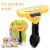 PET Short Hair Brush Removal DeShedding Grooming Tool for Large Small Dog Cat Perspective: front