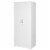Better Home Products Harmony Wood Two Door Armoire Wardrobe Cabinet in White Perspective: front