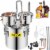 3 Pots 5 Gallon Home Diy Wine Water Distiller Moonshine Still Boiler Kit Perspective: front