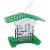 Belle Fleur Hopper Bird Feeder with Suet Holders - Green/Clear Perspective: front