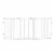 Regalo Flexi Gate Extra Wide Configurable Metal Walk Through Security Baby Gate Perspective: front