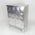 Wayborn Double Door Cabinet in Silver Leaf Perspective: front
