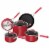 Ninja Foodi NeverStick Vivid Oven Safe 8 Piece Pots & Pans Cookware Set, Crimson Perspective: front
