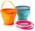 Top Race Foldable Pail Bucket Set of 3, 1/2 Gallons (2 Liters) Perspective: front