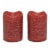 Sterno Home Pomegranate Fig Scent Rustic Flameless Votive Candles - Currant Perspective: front