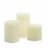 Inglow Flameless Vanilla Wax Pillar Candles with Remote - Cream Perspective: front