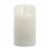 Mirage Flameless LED Wax Pillar Candle - Cream Perspective: front