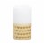 Sterno Home Gold Chisel Pillar Candle Perspective: front