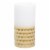 Sterno Home Gold Chisel Pillar Candle Perspective: front