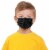 Black disposable face masks for kids 50ct (5-12year) Perspective: front