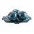 WHOLE HOUSEWARES | 11.5  Glass Mosaic Decorative Centerpiece Tray Turquoise | Home Décor Perspective: front
