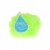 Bradford Soap Nikki's Secret® Green Mesh Bath and Shower Sponge Perspective: front