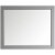 Vinnova Florence 48 Bathroom Vanity Framed Wall Mirror in Gray Perspective: front