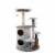Slickblue 40 Inch Cat Tree Tower Multi-Level Activity Tree with 2-Tier Cat-Hole Condo Perspective: front
