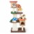 Slickblue 4-In-1 Cat Tree with 2 Condos and Platforms for Indoors Perspective: front