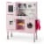 Slickblue Pretend Play Kitchen for Kids with 16 Pieces Accessories Perspective: front