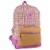 Cudlies Quilted Tweed & Tassles Fashion Backpack Perspective: front