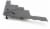 NewRay Toys Snap Together Model B-2 Spirit Jet Fighter Perspective: front