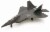 NewRay Toys Snap Together Model F-22 Raptor Jet Fighter Perspective: front