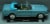 1:43 Scale Die-Cast Blue Ford Mustang Convertible Perspective: front