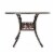 Jameson Home Haitian Outdoor Cast Aluminum Oval Dining Table Perspective: front